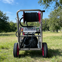 Machine de débouchage de tuyaux électrique haute pression LICHI 3kW avec moteur, nouvelle, 100 bars, pour tuyaux de 50-110 mm, un outil de nettoyage de tuyaux exceptionnel
