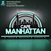 Letrero de Neón Personalizado con Logotipo Comercial para Cafetería, Tienda de Juegos, Decoración de Pared