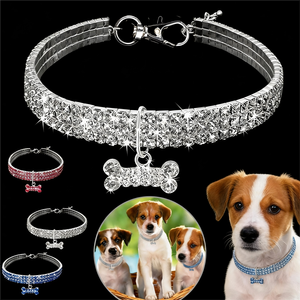 <span class=keywords><strong>Collar</strong></span> de Cristal de Lujo para Perro con Diamantes de Imitación, Accesorios para Mascotas para Perros Pequeños, <span class=keywords><strong>Collar</strong></span> de Cristal Brillante para Mascotas - Product Image 6