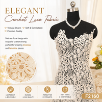 Guipure 100% coton dentelle tissu luxe blanc doux fleur mariée broderie dentelle haute qualité français Voile fleur dentelle