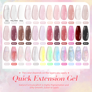 BORN PRETTY PRO Gel BIAB d'extension rapide en flacon, sans HEMA, avec pinceau souple, gel de construction pour ongles BIAB auto-nivelant et lisse, qualité professionnelle - Product Image 2