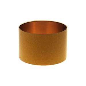 Wholesale <span class=keywords><strong>Mustard</strong></span> Yellow Drum <span class=keywords><strong>Lampshade</strong></span> Brushed Copper Inner,New designed living room lighting shades - Product Image 1
