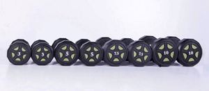 Black Cast Iron <b>Adjustable</b> Hexagonal <b>Dumbbells</b> Metal Handles 5-115lb <b>Set</b>-Durable Waterproof Unisex Arm Workout Equipment USA - Product Image 6