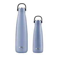 Termo al vacío de acero inoxidable 18/8 para viaje, botella de agua de grado alimenticio para deportes al aire libre, doble pared
