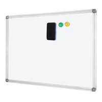 Tableau Blanc Magnétique pour Salle de Classe, Cadre en Aluminium, Effaçable à Sec pour Bureau et École
