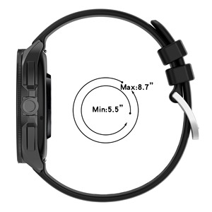 Correas de <span class=keywords><strong>Reloj</strong></span> Inteligente Deportivas de Silicona de Goma con Superficie Lisa de 22 mm BEEFLYPOWER para Honor <span class=keywords><strong>Xiaomi</strong></span> Watch 2 4 Pro - Product Image 4