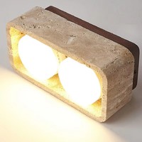 Plafonnier en pierre de grotte jaune style Wabi Sabi japonais, lampe de plafond créative en travertin pour hall d'entrée, maison d'hôtes, balcon, lumière neutre