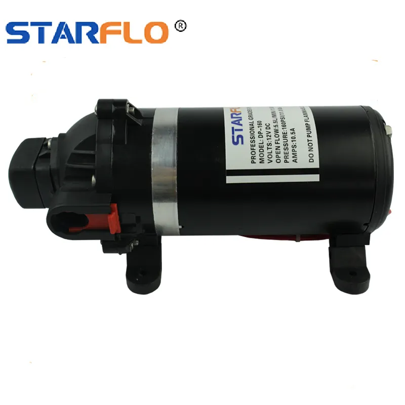 STARFLO DP-160 12V DC 160PSI 5.5LPM 12 12v dcダイヤフラム電気高圧水ポンプミスト