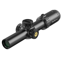 WESTHUNTER HD 1-6X24 IR SFP LPVO Wide Angle Scope Red/Green Illuminated Optical Sight with Wide Filed View Outdoor Activities