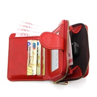 Dompet Pendek Wanita Baru Modis Kasual Sederhana Clutch Resleting Slot Kartu Multi-Kartu Tempat Kartu Dompet Koin PU Poliester Grosir