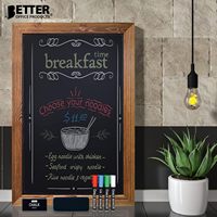 Tableau d'affichage magnétique en bois, design moderne, fait main, durable, pour stand, publicité, bureau