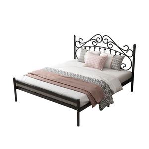 Lit en fer style européen, lit princesse, simple, moderne, <span class=keywords><strong>nordique</strong></span>, double, taille Queen, lit en fer rouge tendance, modèle de cadre de lit en acier - Product Image 5