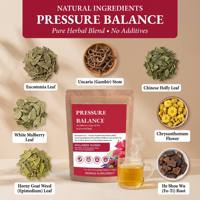Thé aux herbes équilibrant pour la tension artérielle, thé apaisant et relaxant pour le stress et l'anxiété, boisson saine pour le bien-être quotidien