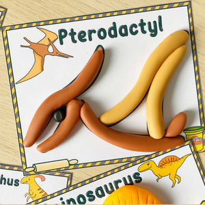 2026 Tapete de Actividades de Plastilina con Tarjetas de Aprendizaje de Dinosaurios Súper Suaves y No Tóxicas para Niños, Juguetes Sensoriales de Aprendizaje Temprano - Product Image 4