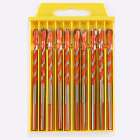 Juego de Brocas de Alta Calidad para Perforar Vidrio, Cerámica y Azulejos, 10 Piezas/Caja, para Paredes de Concreto