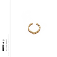 Elektroplattierter Schmuck mit Einzigartigem Design Hochwertiges Gefühl Vielseitig für den Alltag Luxuriöser Offener Ring für Damen