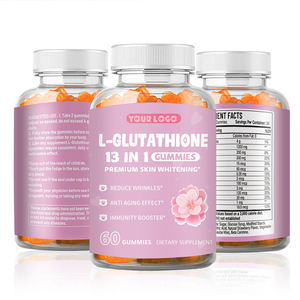 Permen Kunyah <span class=keywords><strong>L</strong></span>-<span class=keywords><strong>glutathione</strong></span> 13 in 1 Label Kustom OEM untuk Kulit Bercahaya, Pemutih, Vitamin C, Biotin, dan Kolagen - Product Image 6