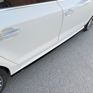 Audi A7 S7 C7 Sline Side Skirts ABS Piano Black Carbon Fiber Texture 2011-2017 Wheel Arch Trim - Product Image 2