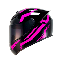Casque de moto intégral noir de haute qualité avec double pare-soleil Nouveau casque d'équitation de sport respirant en matériau ABS