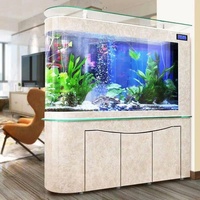 Aquariums marins en verre carré transparent sur mesure pour la décoration, aquariums d'eau salée