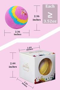 Coffret Cadeau de Bombes de Bain Artisanales Personnalisées Style Mignon – Vente en Gros de Boules de Sel Hydratantes pour Bain Moussant et Spa pour Femmes - Product Image 3