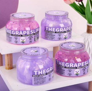 Nouveau gel bulle de slime de raisin succulent, sans danger pour les enfants, non collant, boue cristalline, jouet anti-stress compressible - Product Image 1