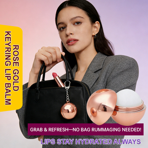 OEM/ODM Deep Nourishing Repair Cracked <b>Lips</b> Natural Ingredients All Day Hydration Portable Keyring Design Rose Gold <b>Lip</b> Balm - Product Image 6
