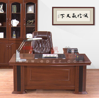 Table de bureau de patron en bois moderne et luxueuse, table de bureau, bureau de direction
