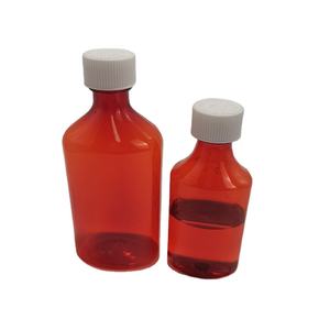 Contenedor de jarabe de fruta personalizado 0,75 oz 3oz 8oz botella de medicina para la tos etiquetas de diferentes materiales botellas de medicina graduadas - Product Image 4