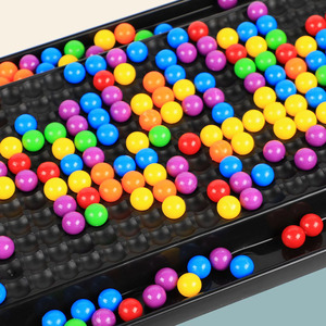 Customized Fun Competitive Interactive Family Board Game <strong>Toy</strong> Chessboard 120pcs Color Matching Beads <strong>Rainbow</strong> Plastic Board EN71 - Product Image 5