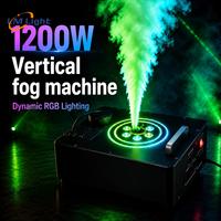 Machine à fumée verticale LM Factory DMX/contrôle à distance avec lumière LED 1200W pour scène, DJ, événement, mariage, fête