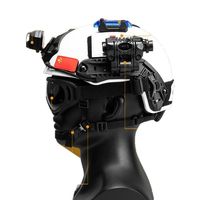 Casque de sauvetage NDK personnalisé avec 8 accessoires, réglage rapide du bouton, randonnée en plein air, rouge, ABS durable, nylon