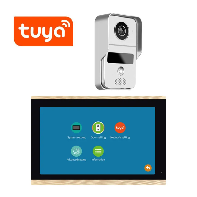 10,1 ''сенсорный экран 1080p 4-проводной Wi-Fi IP видео дверной звонок Домофон Система" Tuya Smart "работать на Amazon echo и google home разблокировать
