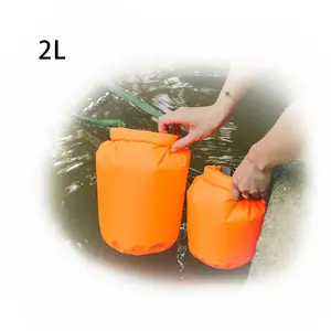 210 т нейлоновый 2L/4L/10L/20L водонепроницаемый мешок для сухой воды Водонепроницаемый рюкзак Открытый дрейфующий мешок