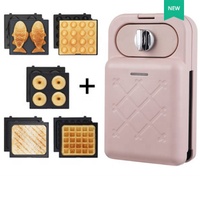 Machine à beignets électrique facile à utiliser pour la maison, mini-appareil à sandwich automatique