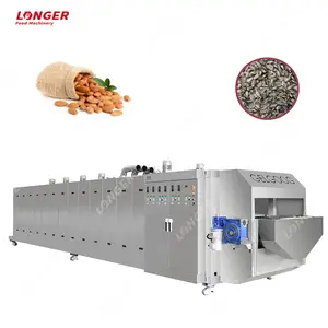 Small Electric Spice Sesame Peanut Gas Roaster Oven Cashew Nuts Sunflower Flax Seeds Almond Roasting Machine For Sale