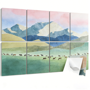 QIANQIAO Pannelli <span class=keywords><strong>Acustici</strong></span> in Poliestere con Design Moderno Personalizzato, Stampa Artistica da Parete per Casa, Hotel, Ufficio - Product Image 3