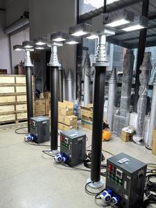 TY-SG अनुकूलन योग्य 3.5/4.2 मीटर हाई मस्ट सफेद एलईडी लाइट टॉवर के लिए न्यूमेटिक टेलीस्कोपिक, फायर ट्रक इंजन के लिए आईपी 65 दृश्य कार्य 2*200w - Product Image 5