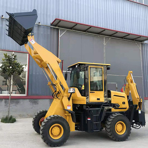 Cnmc 4000kg Mini backhoe loader với EPA động cơ diesel điện 0.3cbm xô công sung-bánh xe tải - Product Image 2