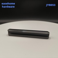 Poignées de meubles en alliage d'aluminium noir mat, quincaillerie décorative moderne et minimaliste pour armoires de cuisine, commodes et tiroirs de rangement