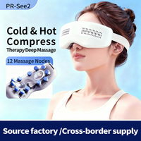 Pinrenen PR-See2 Masseur oculaire électrique chaud/froid intelligent avec airbag 8D, pression d'air, chaleur et vibration, pliable, 2000mAh, USB Type-C