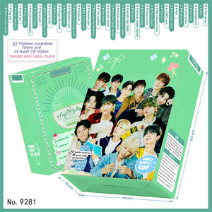18 cái/bộ Kpop straykids hai lần ateez I-DLE zb1 babymonster may mắn ràng buộc hộp Jimin V thẻ bút cốc Keyring chủ thẻ myestery hộp - Product Image 3