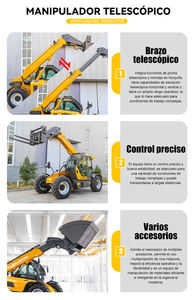 Montacargas Telescópico 4x4 de Alto Rendimiento Todoterreno, 3 Toneladas, 3.5 Toneladas, 4 Toneladas, Precio de Montacargas Telescópico - Product Image 4