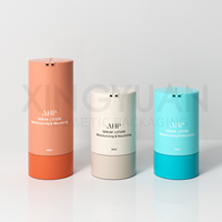 XINGYUAN Bouteilles sous vide de lotion de soin de la peau en plastique personnalisé PETG Bouteille sans air à double chambre Sérum de luxe
