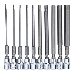 Juego de Puntas Hexagonales de Alta Calidad, 1/4", 3/8", 1/2", Métricas, Acero CRV, Magnéticas, Puntas Torx, Llave Allen - Product Image 5