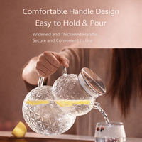 Bouteille à liqueur hermétique en verre borosilicate en forme de gourde, carafe à spiritueux pour whisky et infusions, pot en verre pour emballage alimentaire