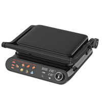 Sonde de température numérique à écran tactile Barbecue électrique Plaque de cuisson détachable Smart Steak Coneness Contact Grill