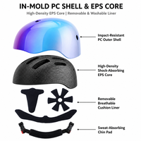 Casque de vélo pour enfants en EPS moulé en gros, OEM, ODM, avec logo personnalisé, pour la conduite quotidienne