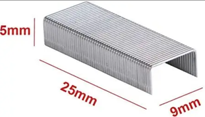1000 unidades por caja, grapas metálicas galvanizadas plateadas 1010J 1016J 8010, grapas de alambre para muebles con vástago en espiral y base abovedada - Product Image 5
