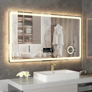 맞춤형 샤워 실 욕실 거울 led 거울 안개없는 벽 거울 장식